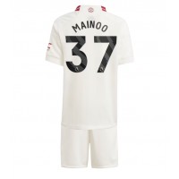 Manchester United Kobbie Mainoo #37 Rezervni Dres za djecu 2023-24 Kratak Rukav (+ Kratke hlače)